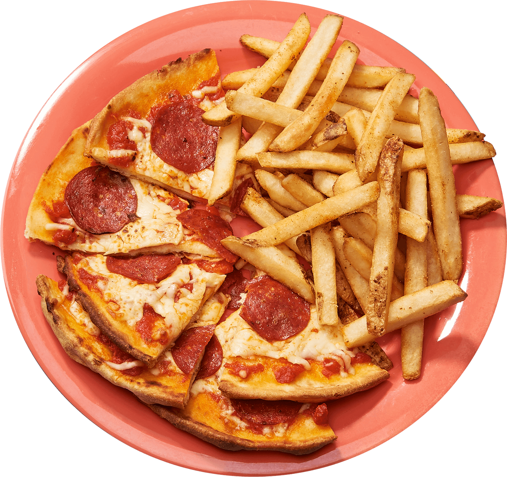 Pizza and fries
